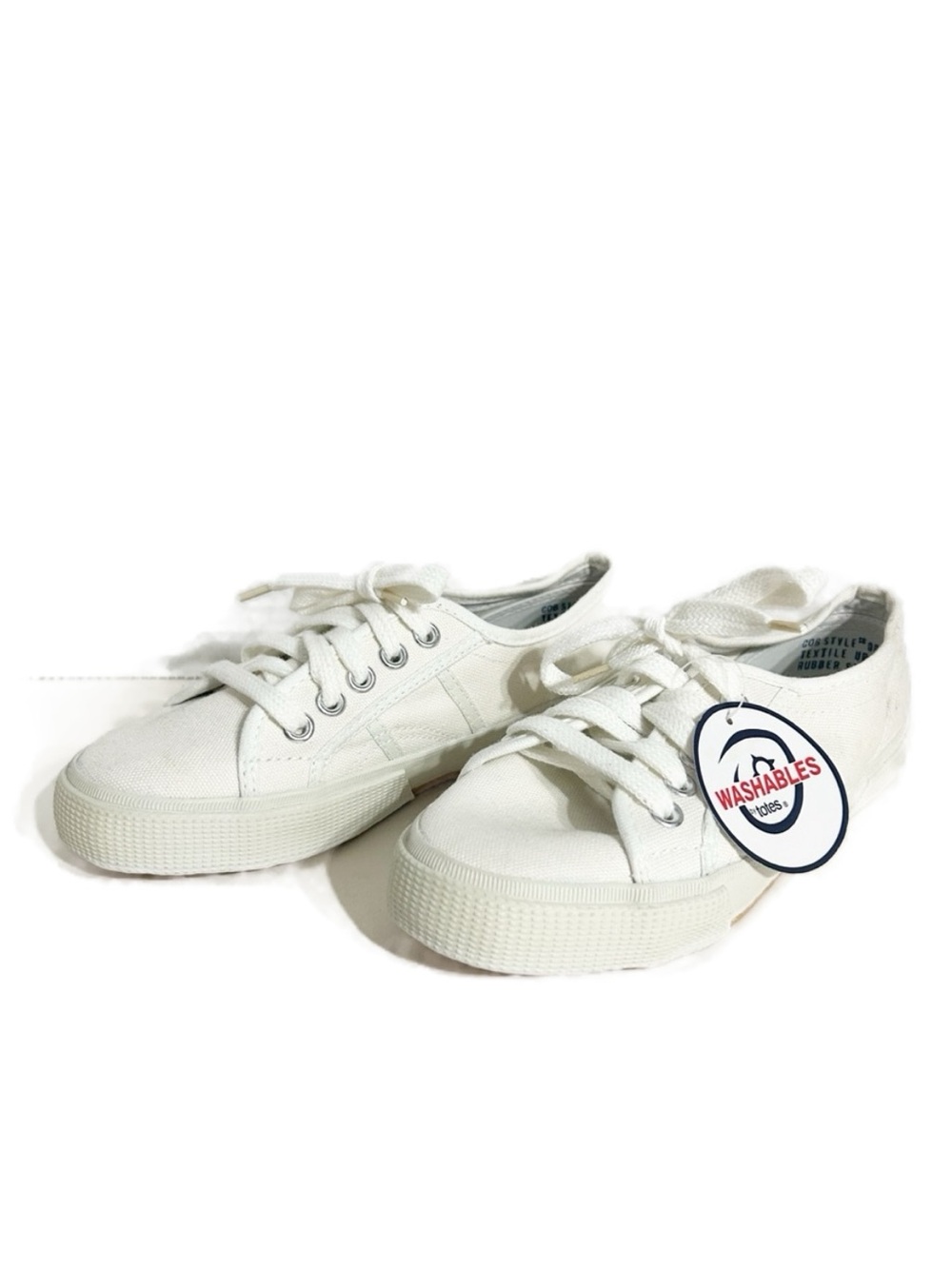 Vintage NWT Totes Washables Canvas Sneakers Women’s 6M White
